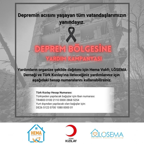Deprem Bölgesine Yardım Kampanyası