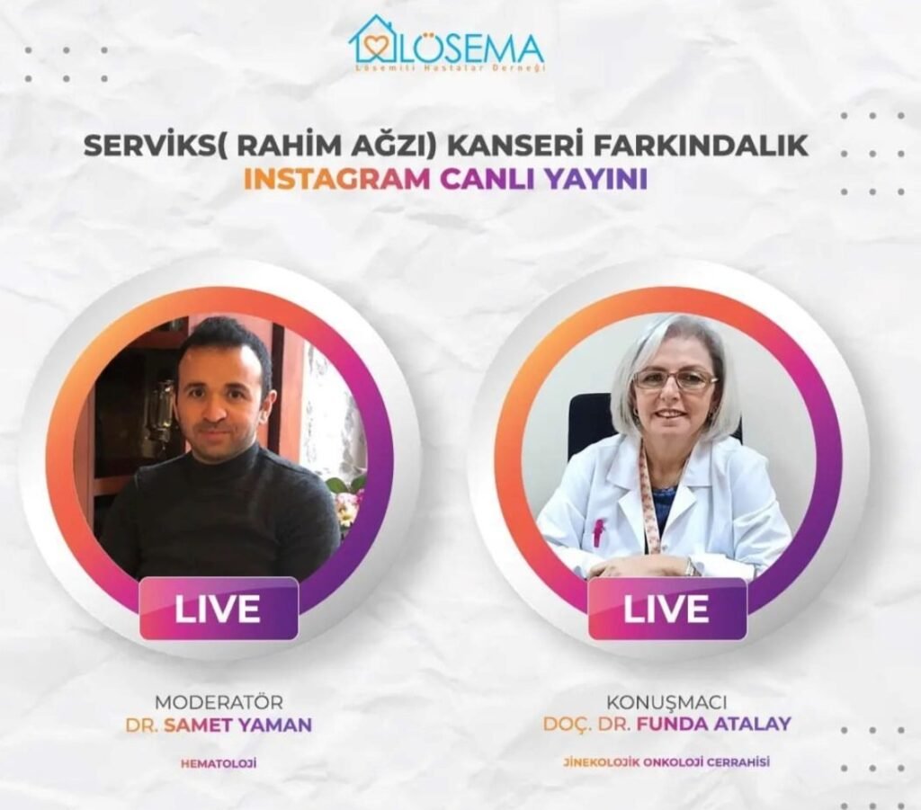 ​Lösema çatısı altında her Çarşamba online sağlık okuryazarlığını artırıcı programlar yapılmaktadır.