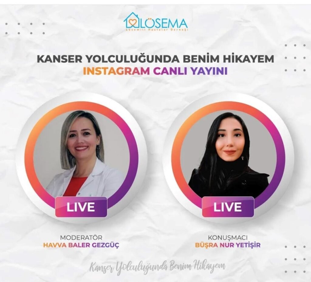 ​Lösema çatısı altında her Çarşamba online sağlık okuryazarlığını artırıcı programlar yapılmaktadır.
